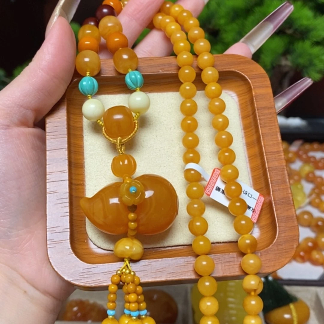 【闪购商品】蜜蜡颈饰未镶嵌项链