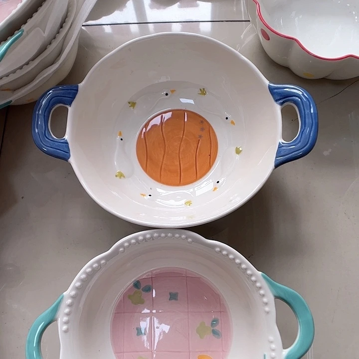 瓷片瑕疵特价陶瓷汤碗