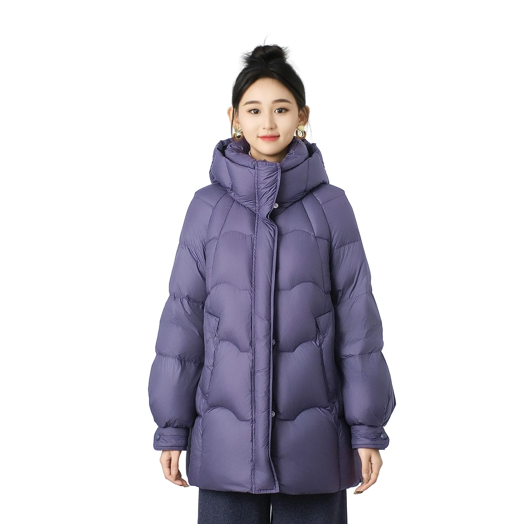 冬眠日记  2026年新款保暖中长款羽绒服（衣长：74cm）WS60-ZS768