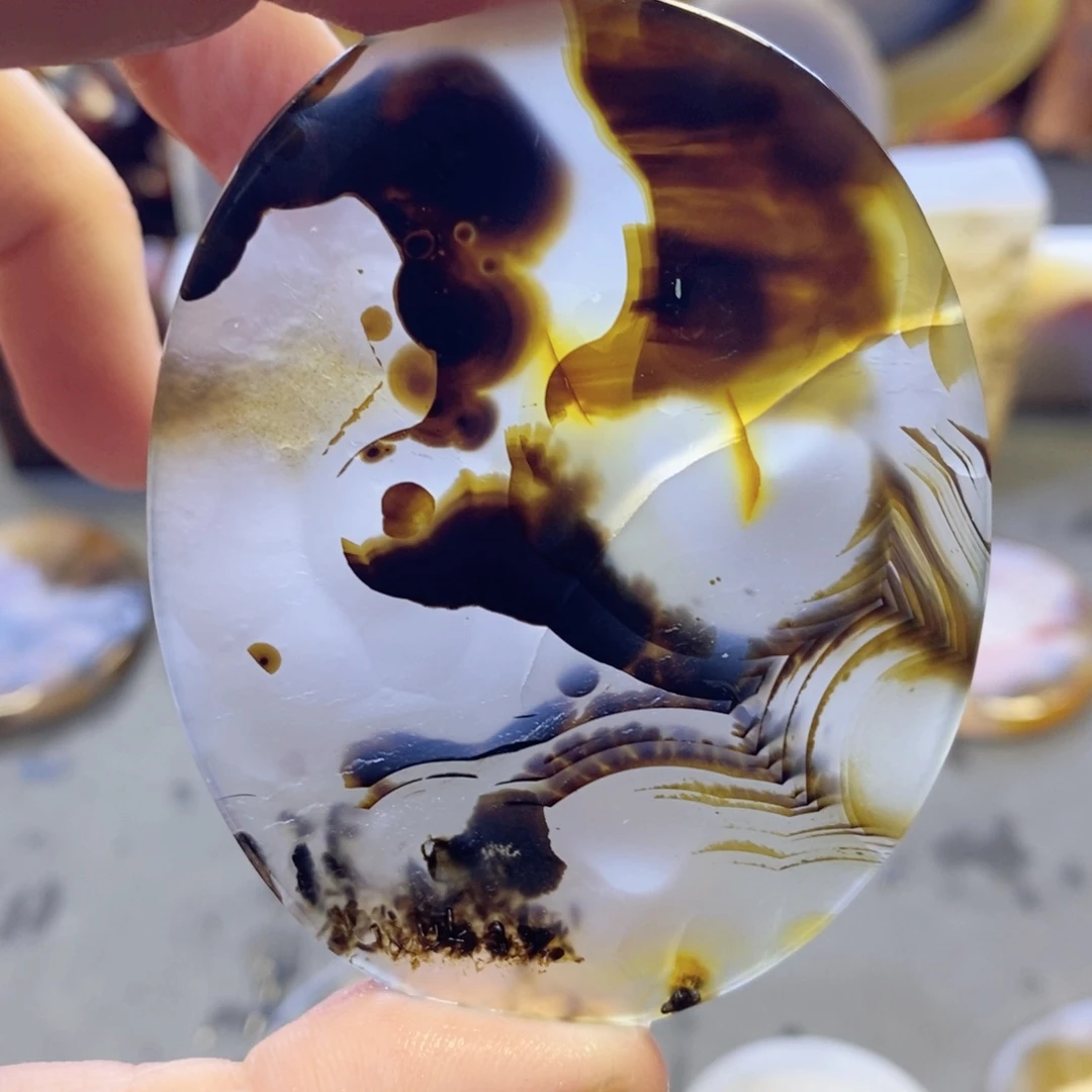 玛瑙/玉髓颈饰未镶嵌编号41