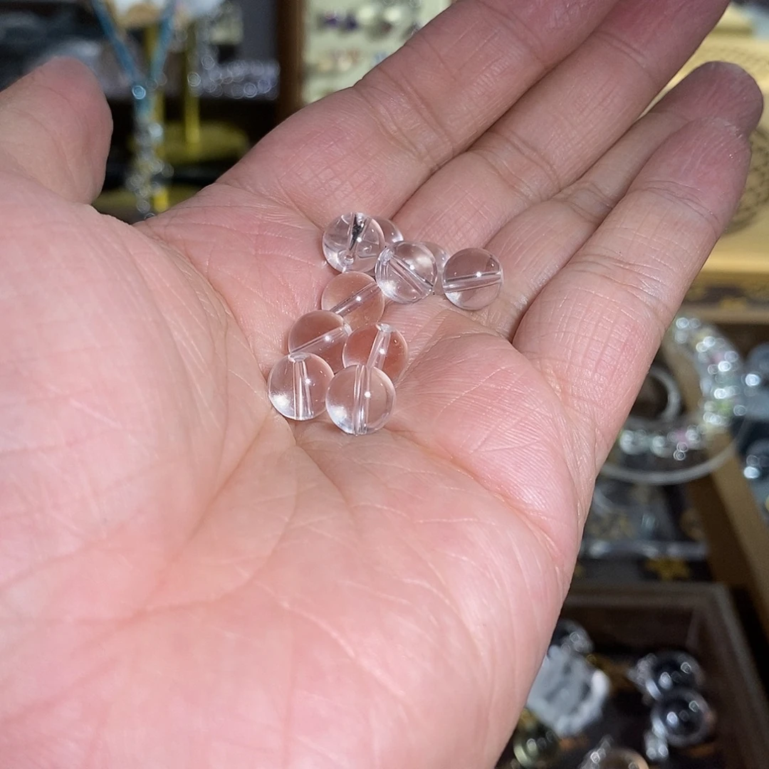 ；****未镶嵌珠宝半成品水晶8mm10颗