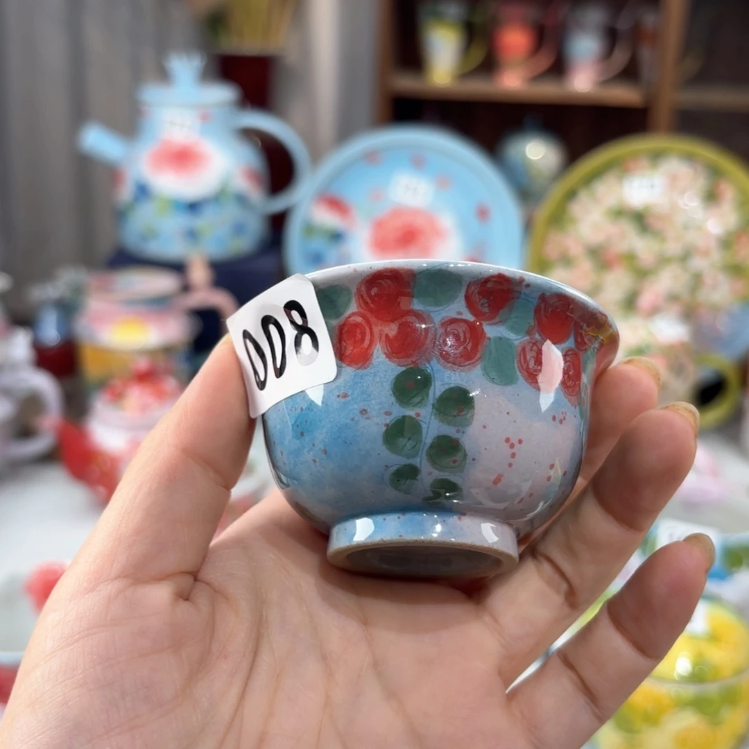 景德镇手绘高温釉下彩陶瓷茶具