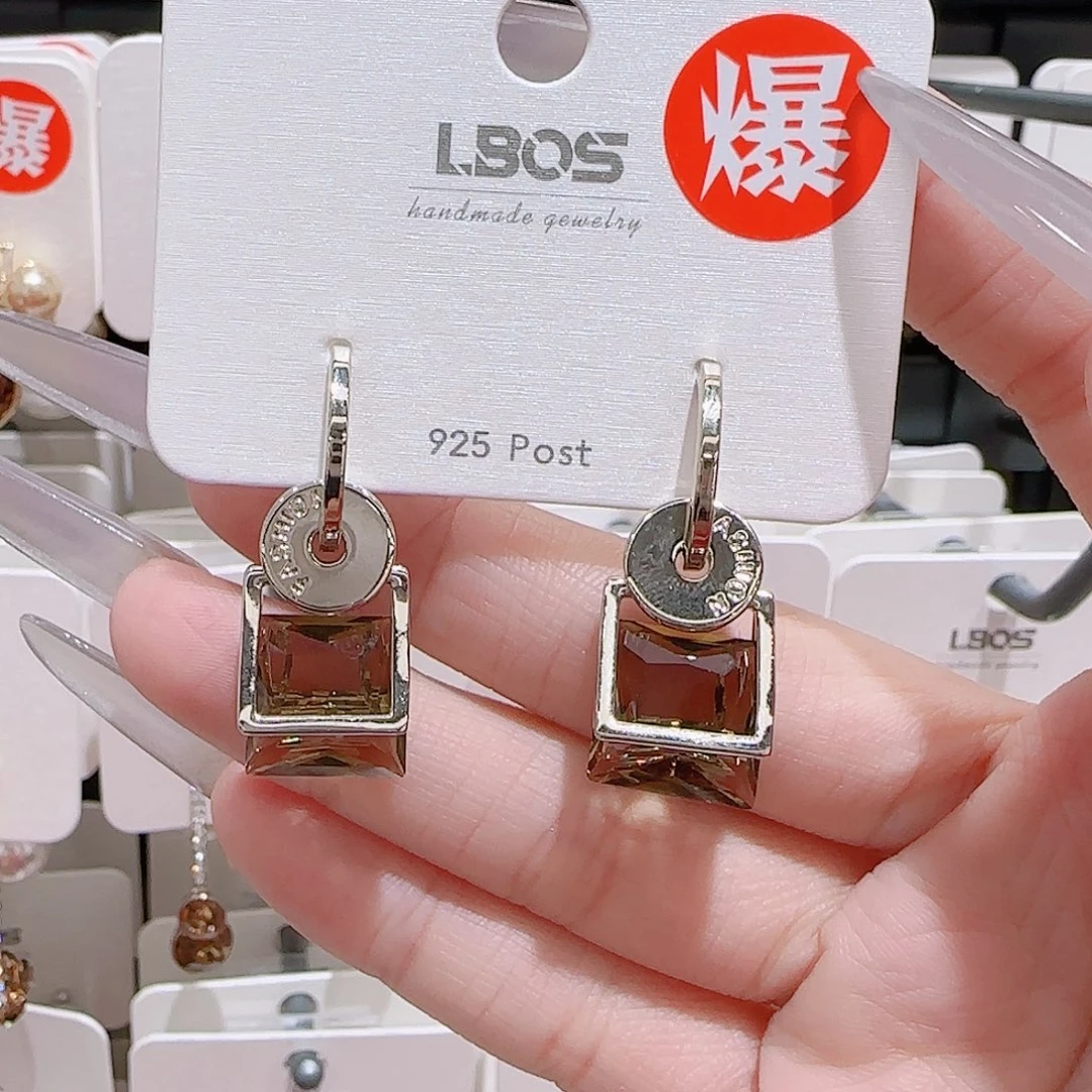 锆石铜合金925银耳环