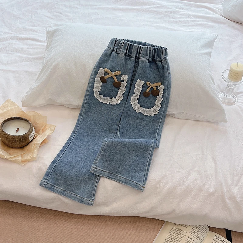 女童秋季时尚新款宝宝洋气直筒裤秋装儿童休闲时髦百搭欧若风童装