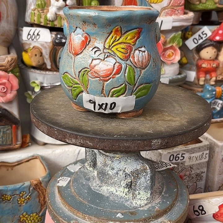 粗陶材质多肉花盆