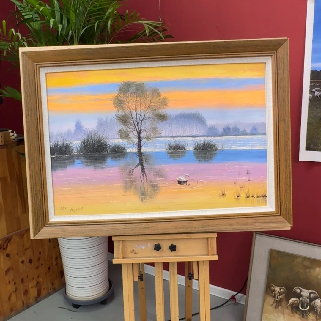 油画原创纯手绘油画作品，花芯