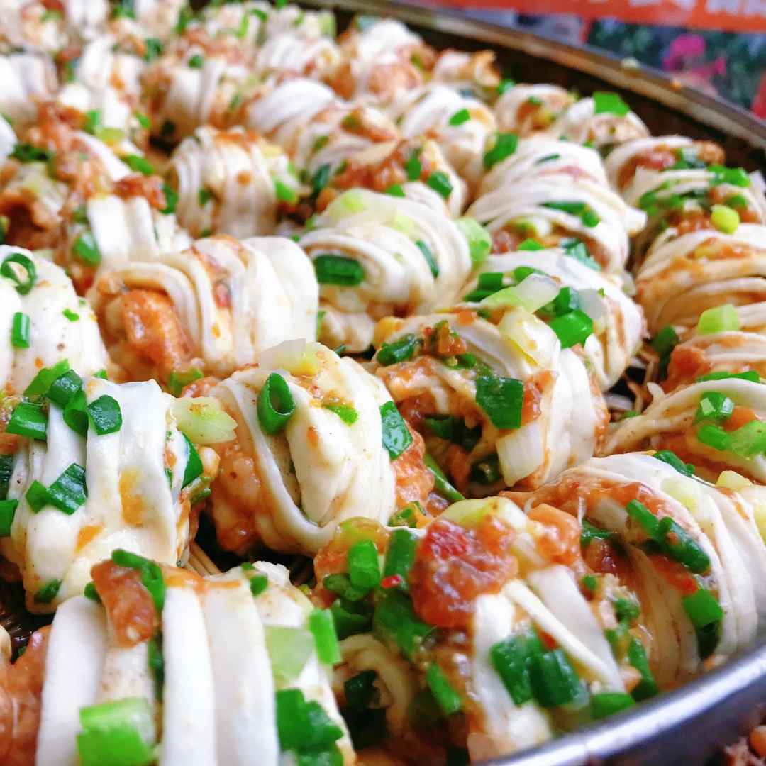 （恩施特产）＋手工面点无辣鲜肉大花卷5个30个小花卷