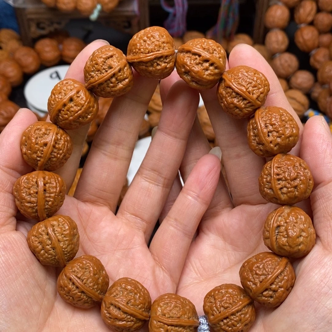 桃核手串小一道筋麒麟