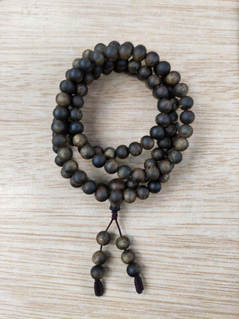 沉香正宗奇楠沉香圆珠0.7多圈23g+多样性发一