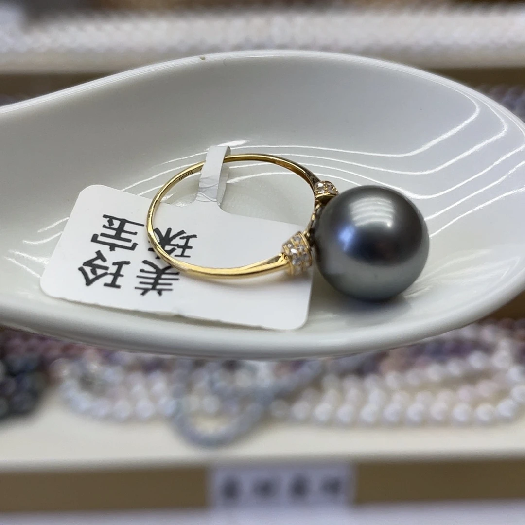 海水珍珠18K金镶嵌戒指