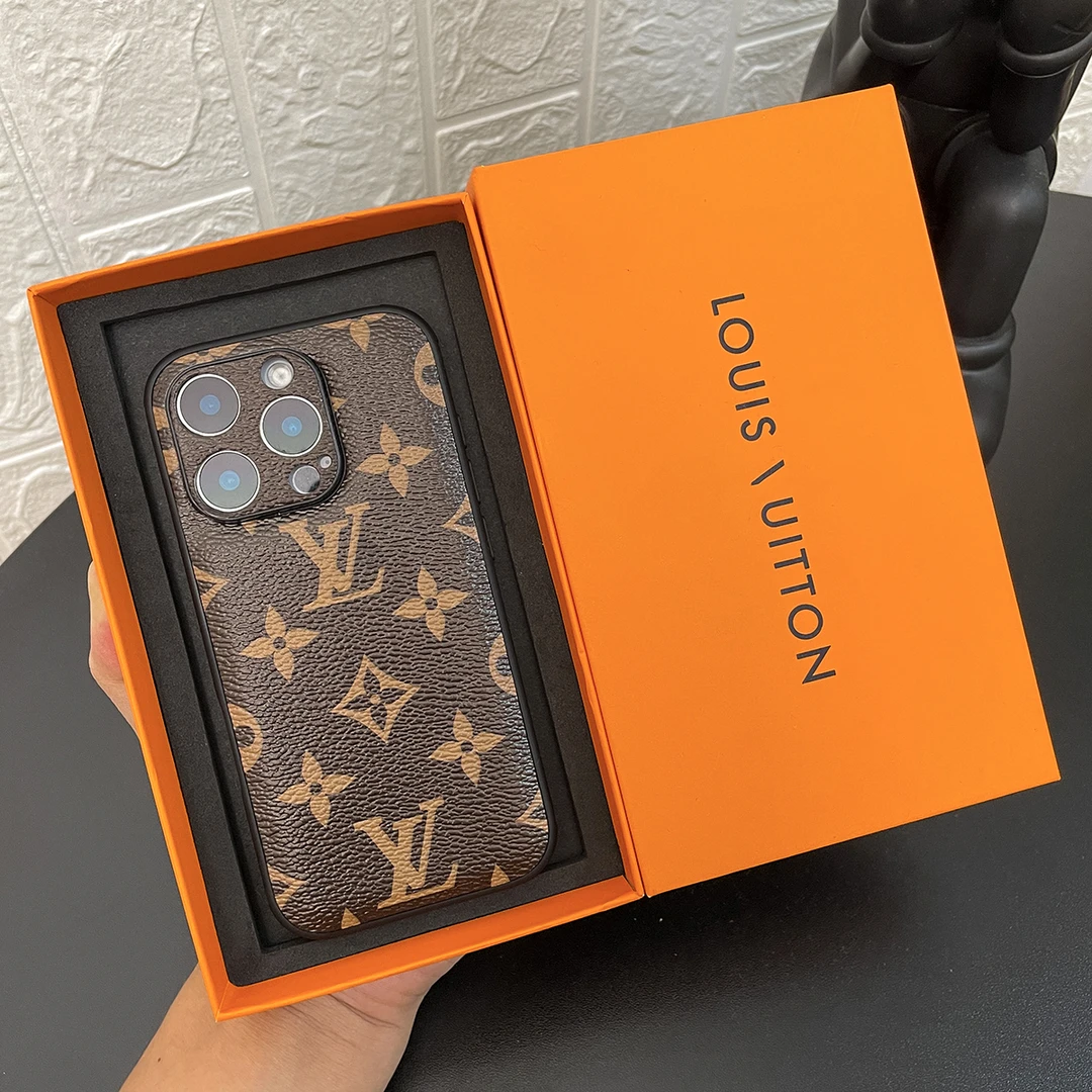 爆款皮质适用苹果13 - 17ProMax手机壳防摔高级感14/15/16老花潮