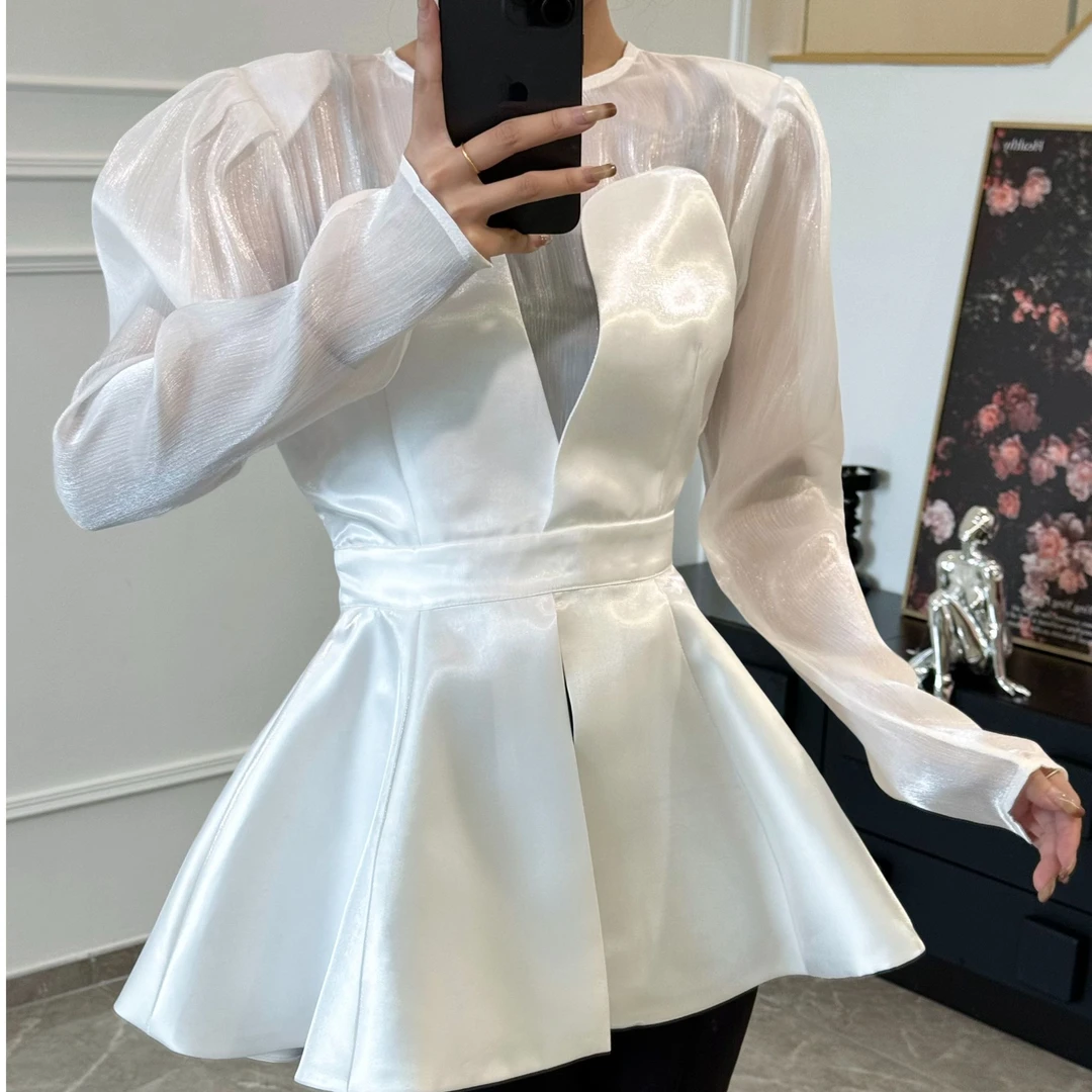 又货女装NO退NO换秋冬季小众设计礼服款收腰显瘦宴会气质款上衣