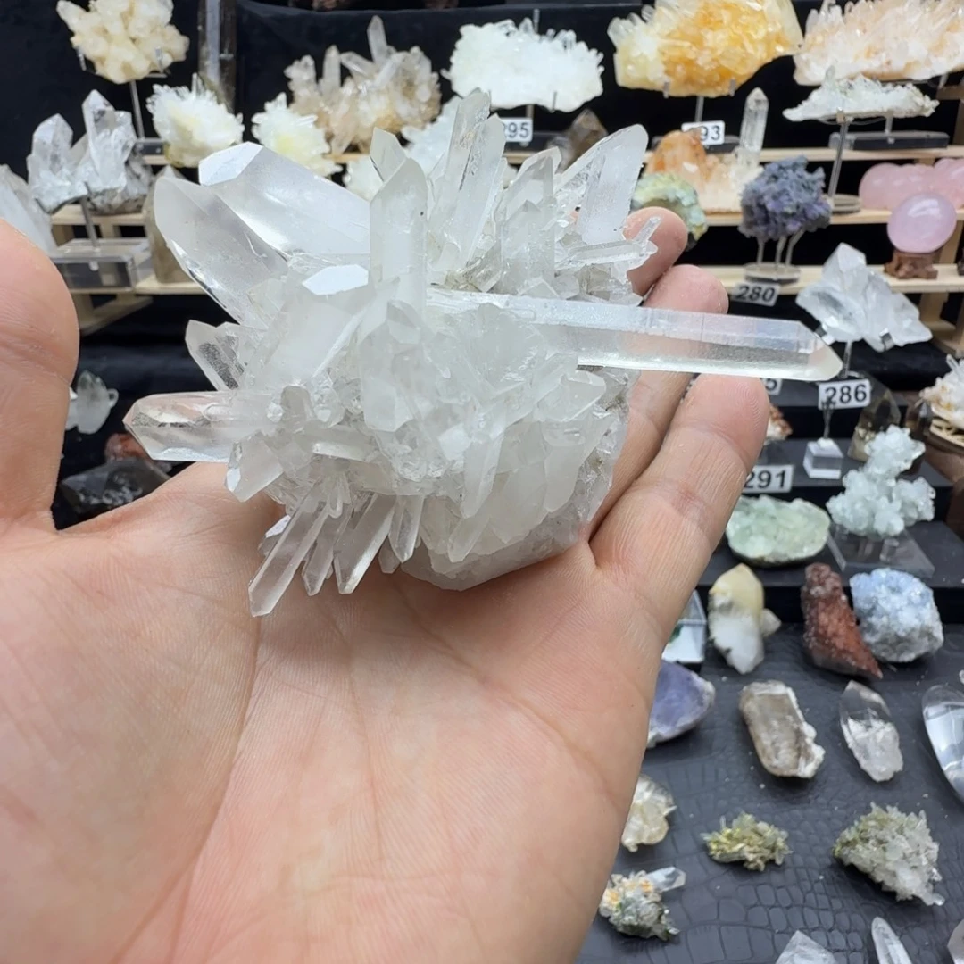 石材天然水晶摆件