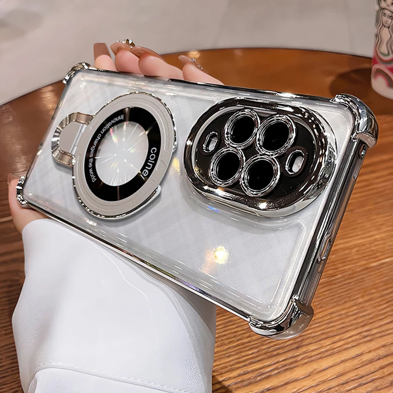 适用华为nova14ultra手机壳磁吸支架nova14活力版四角防摔13全包