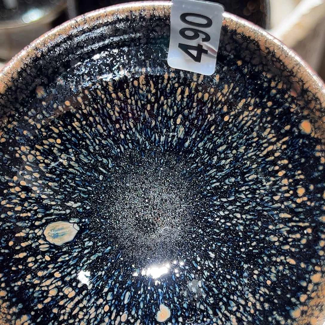 茶盏琢泥窑柴烧开窑