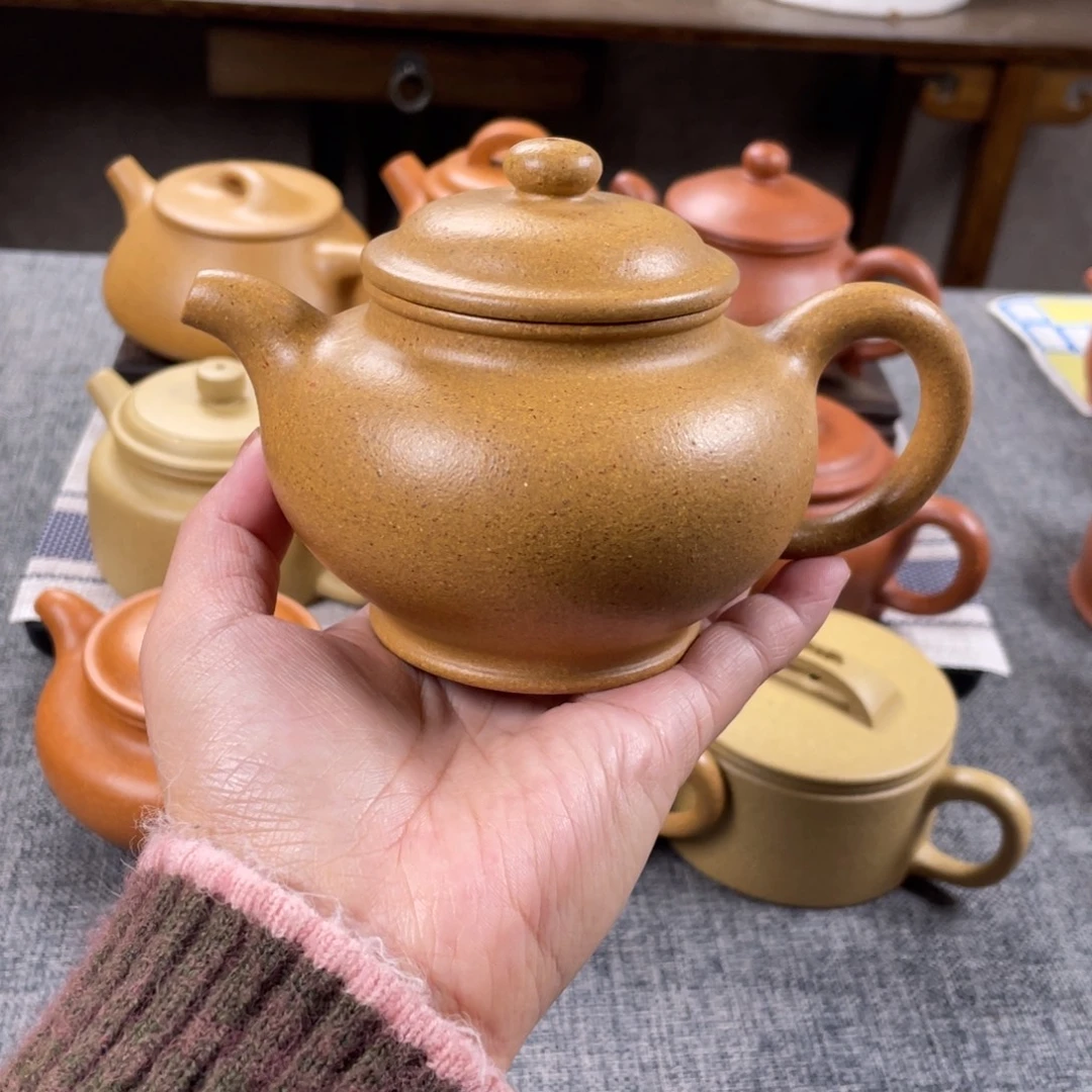 茶壶紫砂黄金段掇只全手30目260