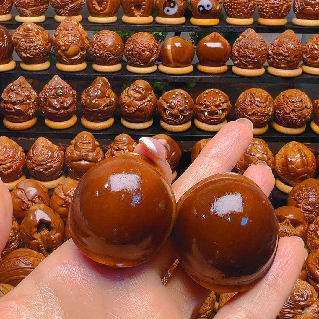 *****橄榄核手串/手链元宝富家一对初级玉华