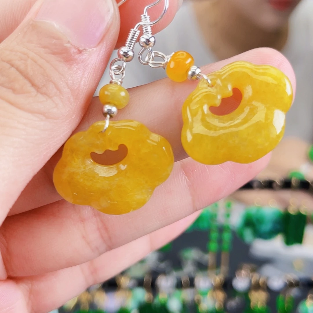未镶嵌翡翠耳饰饰品