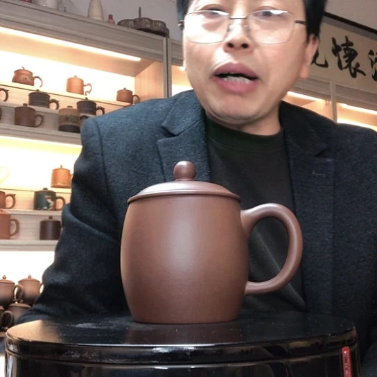 紫泥茶杯办公杯容量500