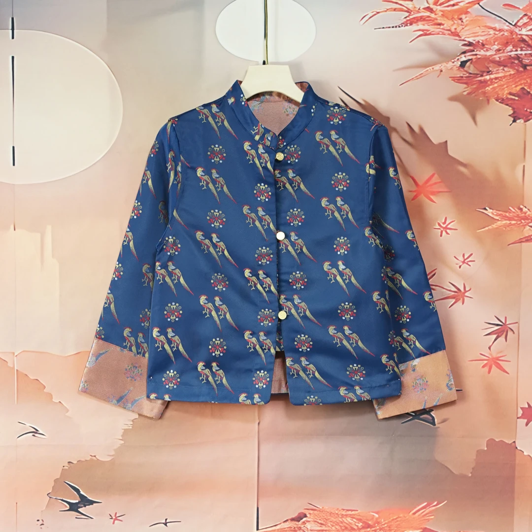 【长乐绸苑】新中式时尚气质外套盘扣上衣（H306）