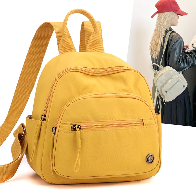 2025新款双肩包大容量多兜实用背包轻便百搭休闲旅行通勤双肩包女