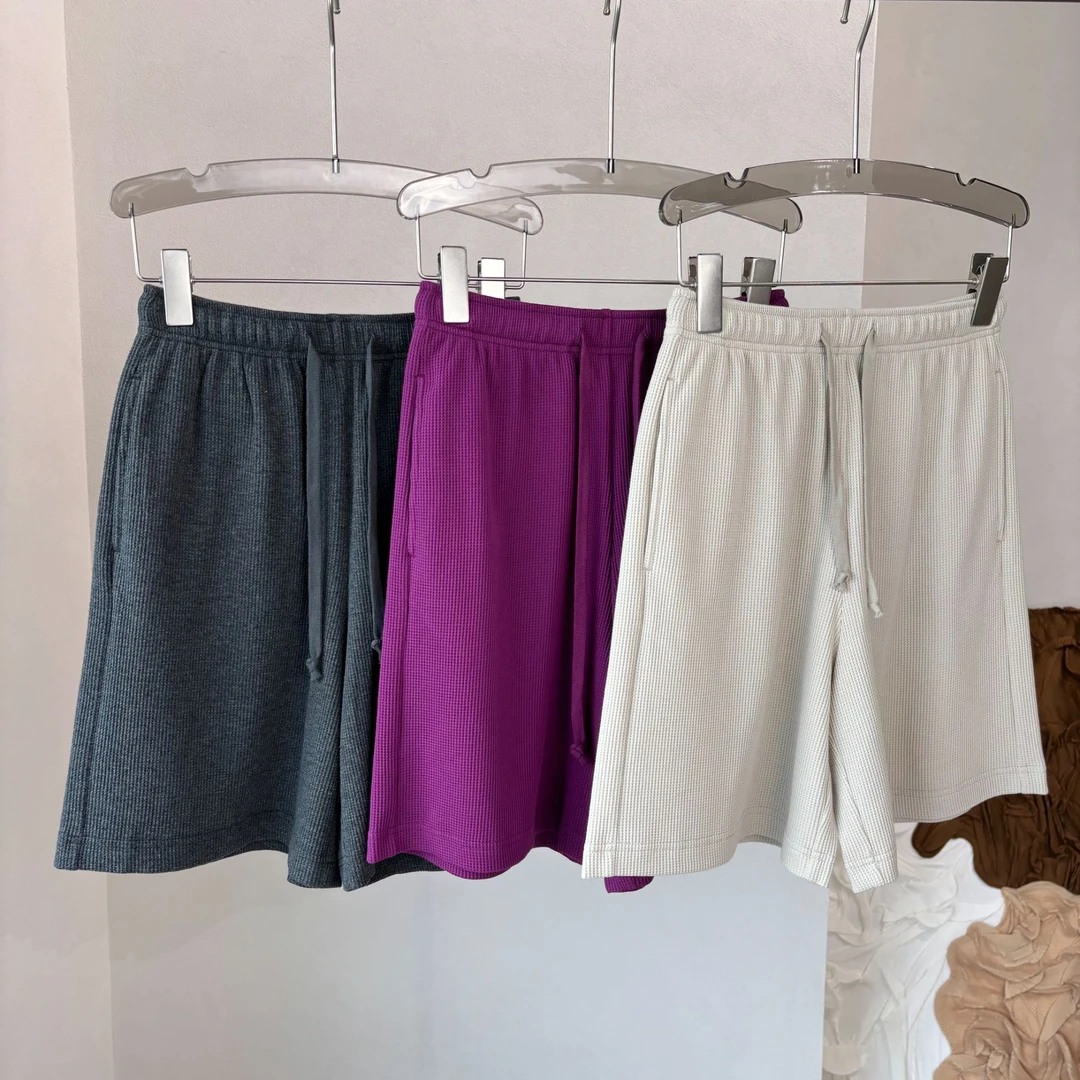 CKZ1995 国内客人订单 素三色华夫格短裤休闲裤