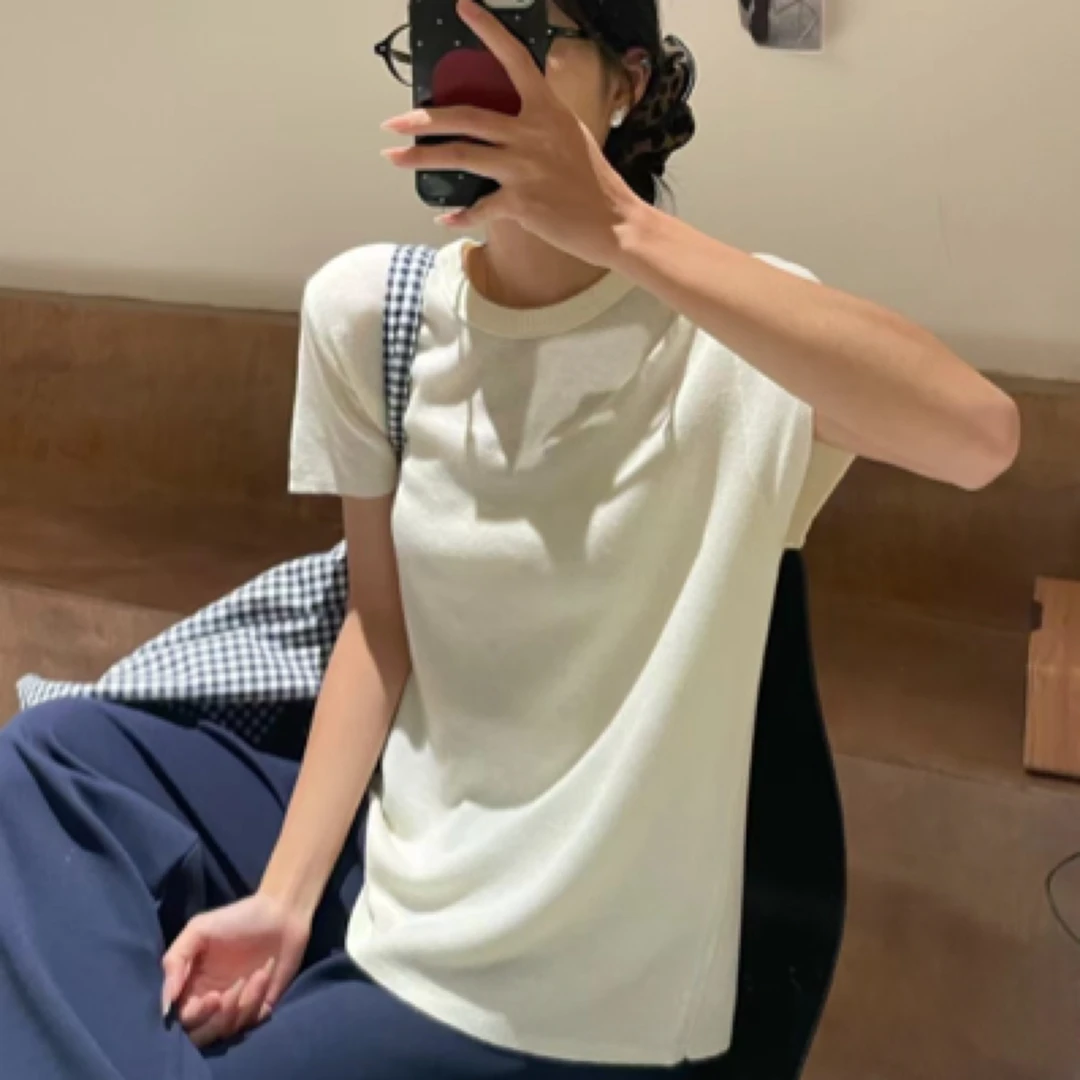 M12201小飞袖针织短袖