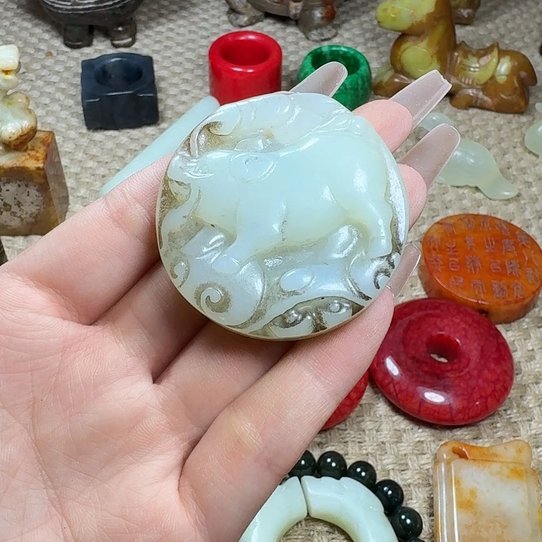 白玉菩提吊坠挂件