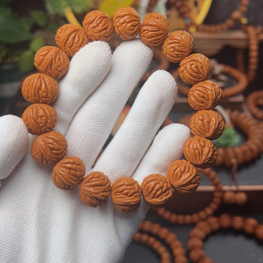 吊坠桃核1.6盘龙爆肚手串