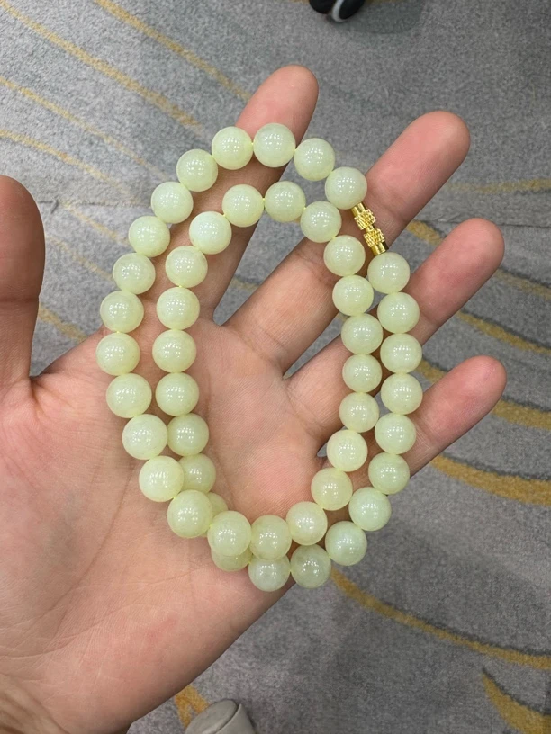 和田玉黄口约卡10项链多样性发货拍一发一