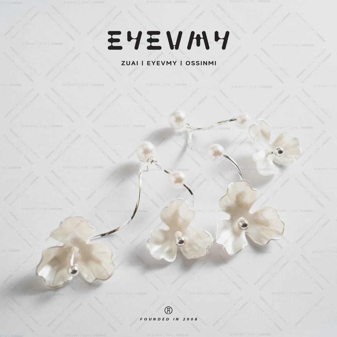 925银耳饰 925银针+铜+防珍珠片材质耳环A25CL112