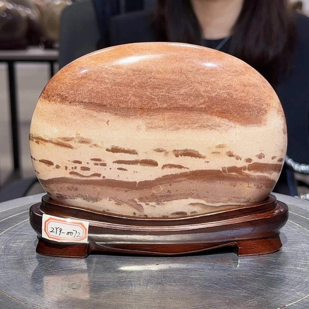 长江画面石中号摆件