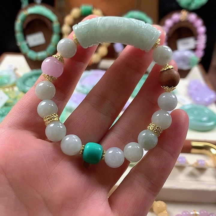 翡翠未镶嵌手链手串