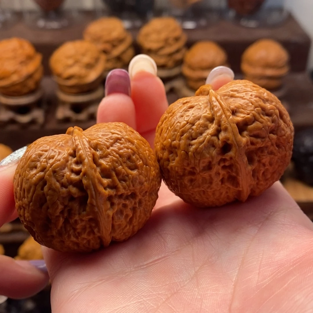 把件文玩核桃40龙珠元宝