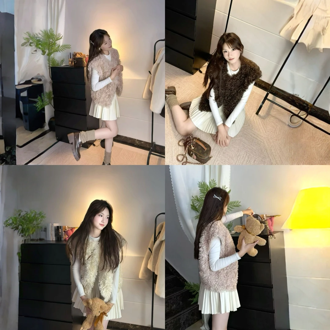 LLJ 莫斯纳卷卷 2025新款外套奢贵万搭王女士马夹
