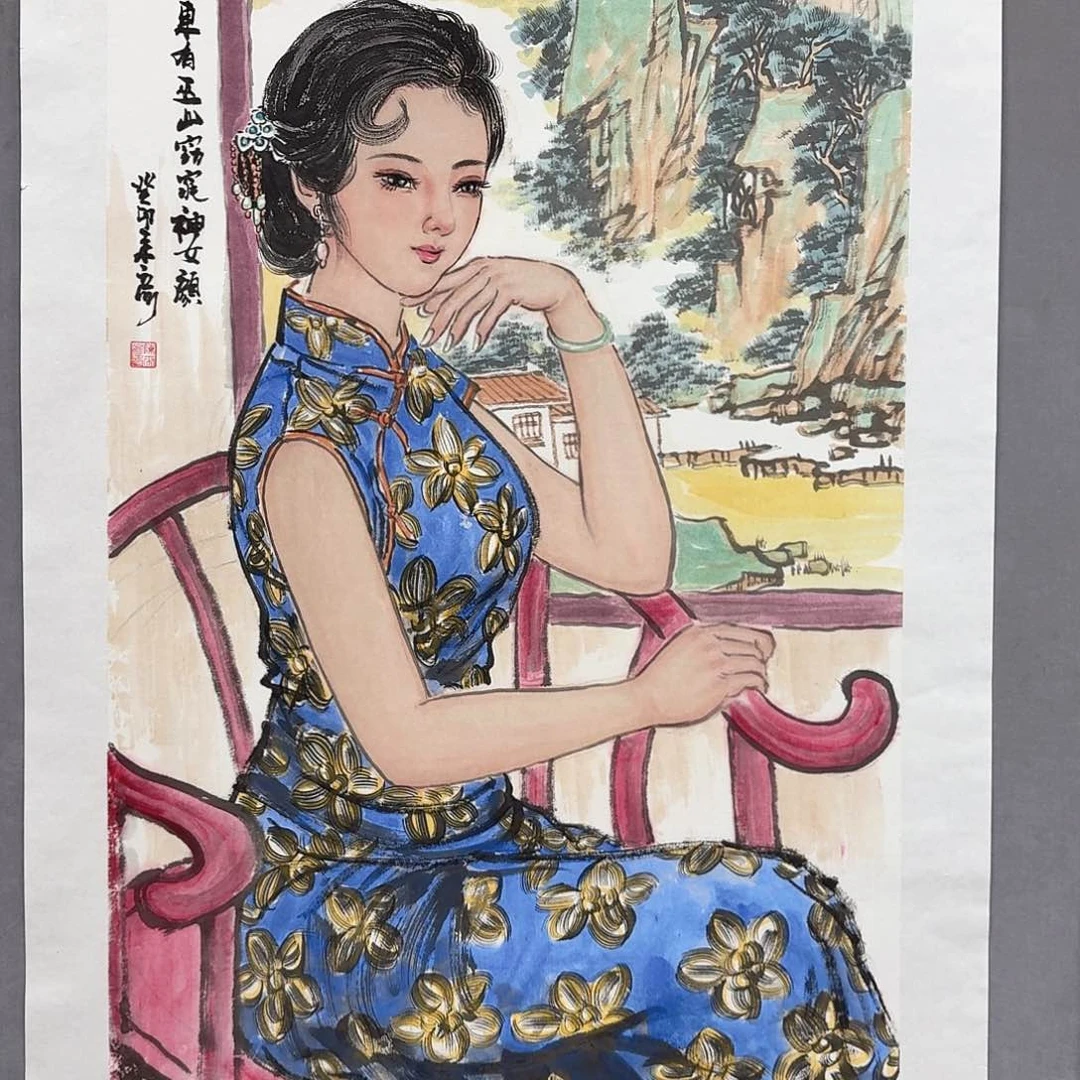 国画亲笔手绘放心去藏