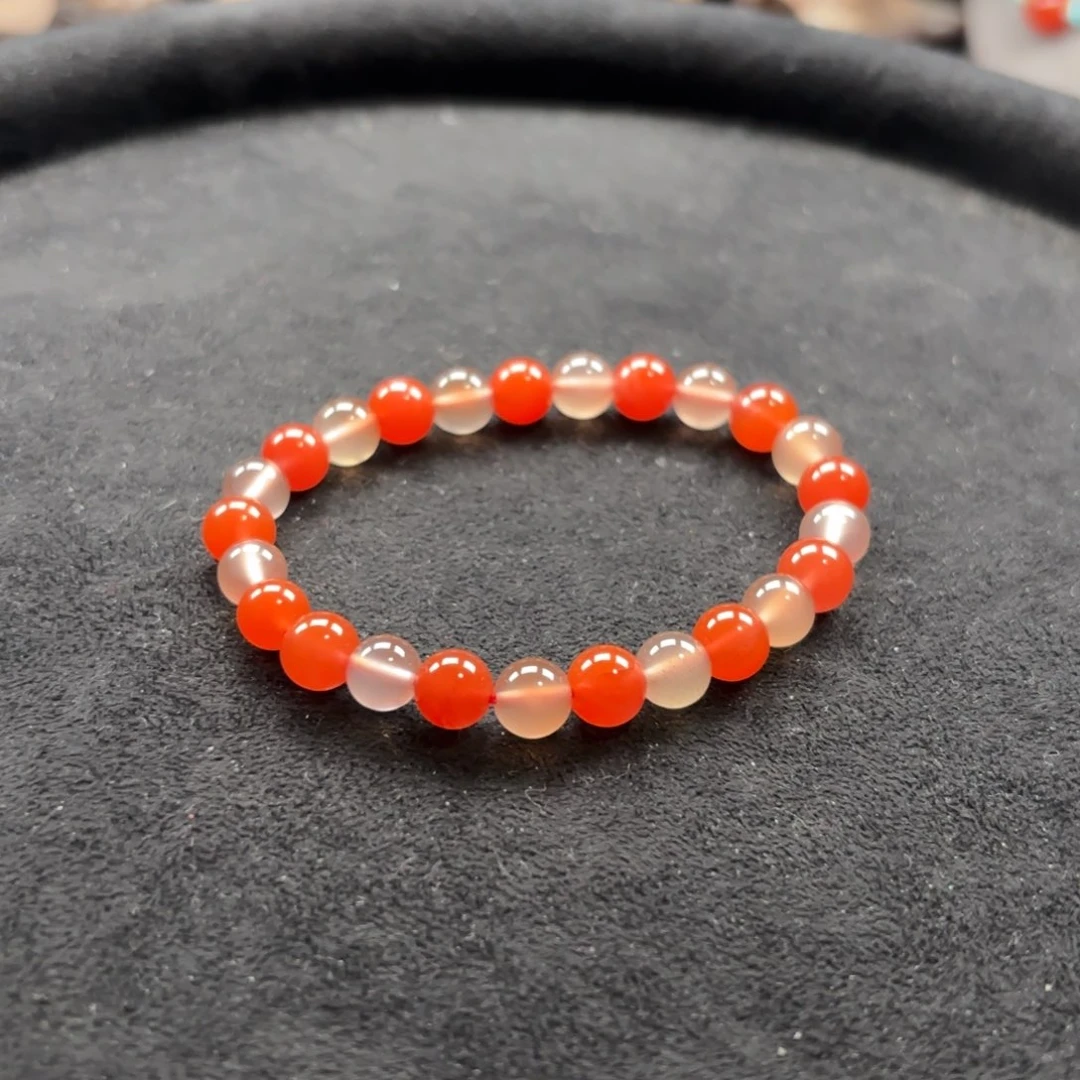 南红玛瑙手串未镶嵌四*