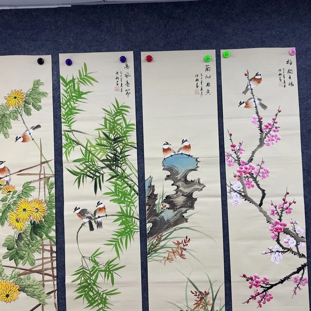 国画作品小姐姐放漏中