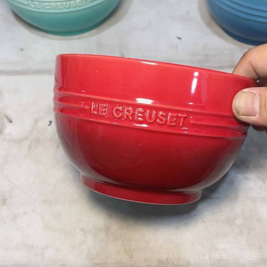 瓷片微瑕陶瓷餐具家用 两个红色