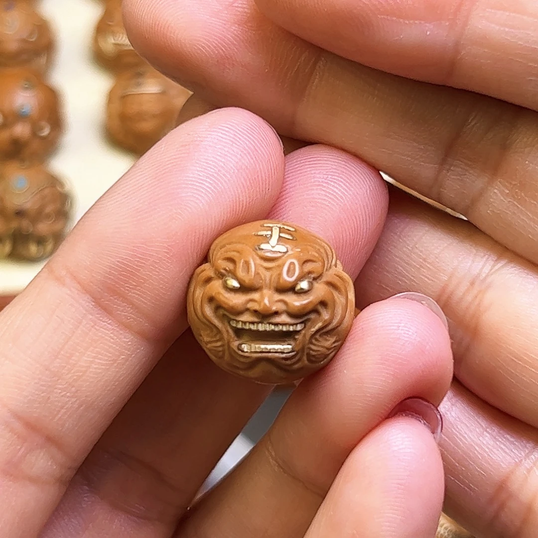 猴头核桃把件虎僧
