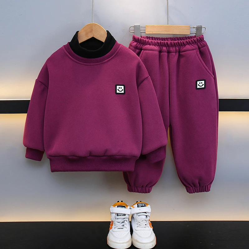 儿童套装春秋季新款韩版潮流洋气休闲中小童卫衣卫裤男女童两件套