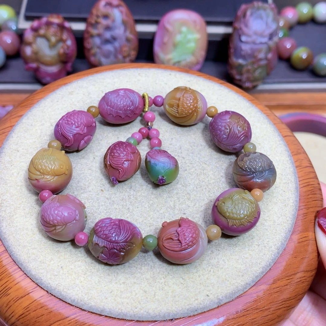 玛瑙手链未镶嵌盐源