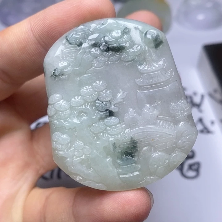 颈饰未镶嵌翡翠翡翠