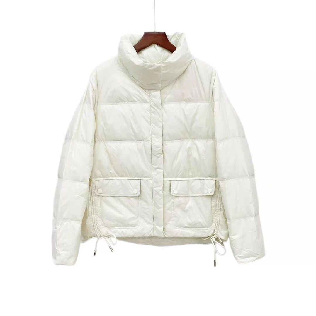 Y129 收腰时尚短款羽绒服长袖韩版保暖厚款冬季女宽松型