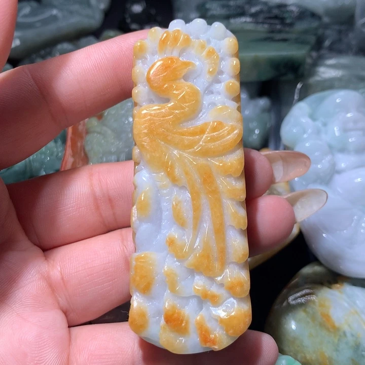 翡翠未镶嵌颈饰保真天然A货翡翠
