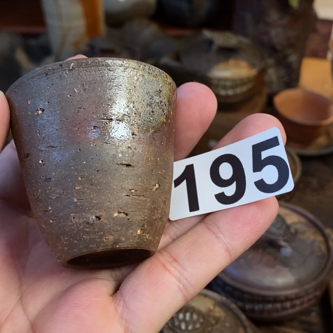 备前烧柴烧茶具粗泥