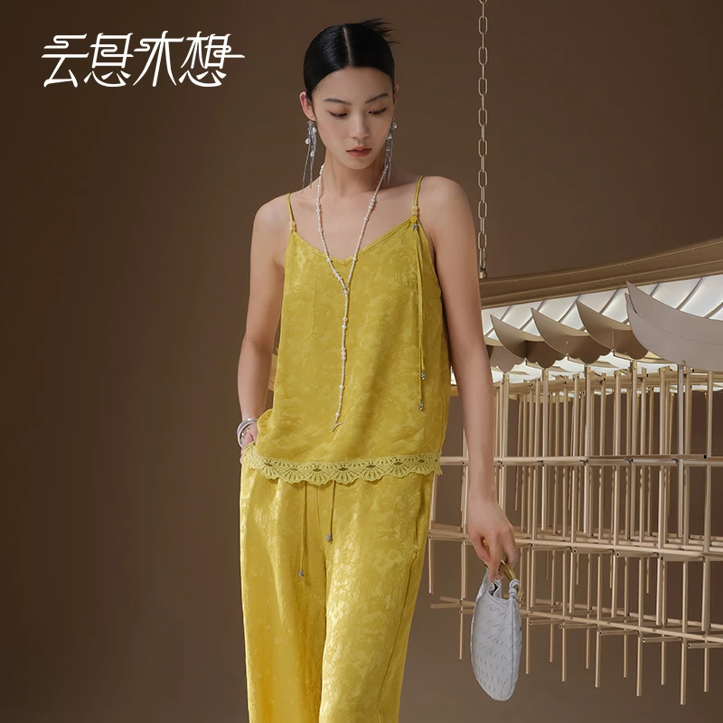 Ysimo-X云思木想 山间灵鹿 提花吊带背心13032