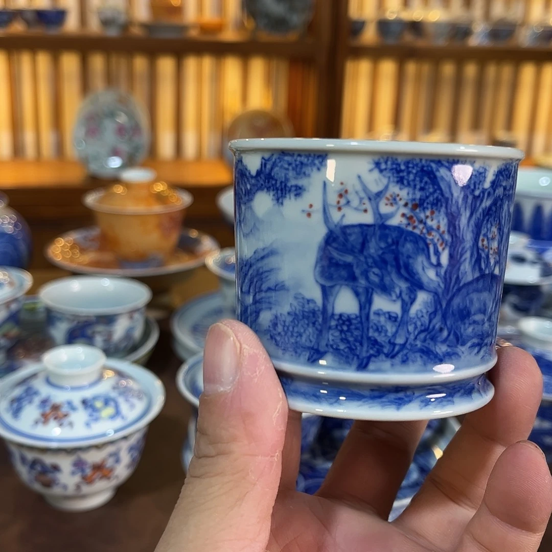 錡镇堂手工手绘杯