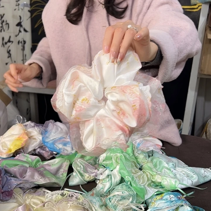 可***多607蕾丝发圈不退不换