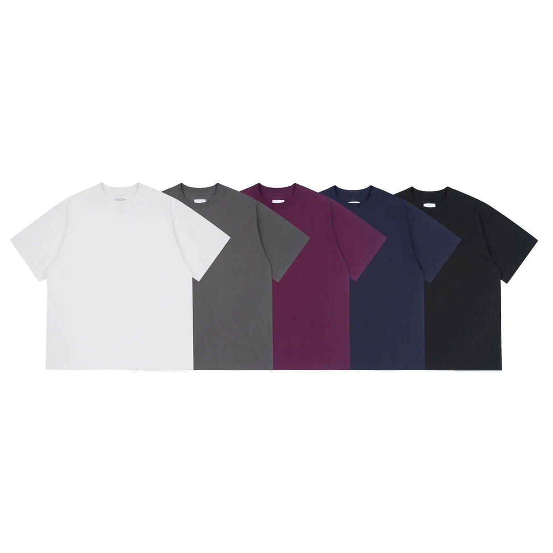 25SS索罗娜凉感220g五色打底衫短袖小领口宽松休闲基础T恤大码